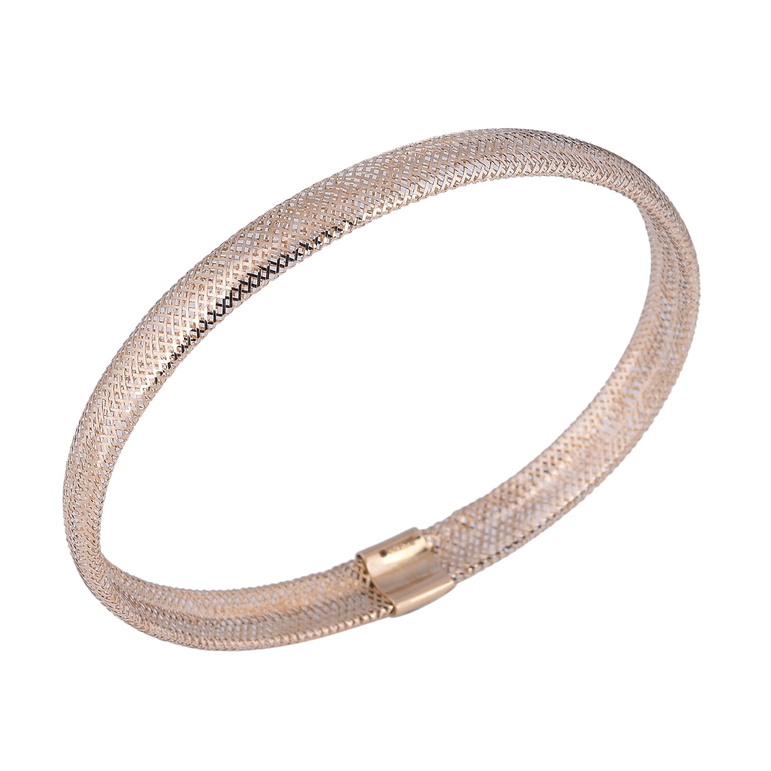 Italian Made ILIANA Stretchable Bangle Size 7 in 18K Yellow Gold 7277197 0