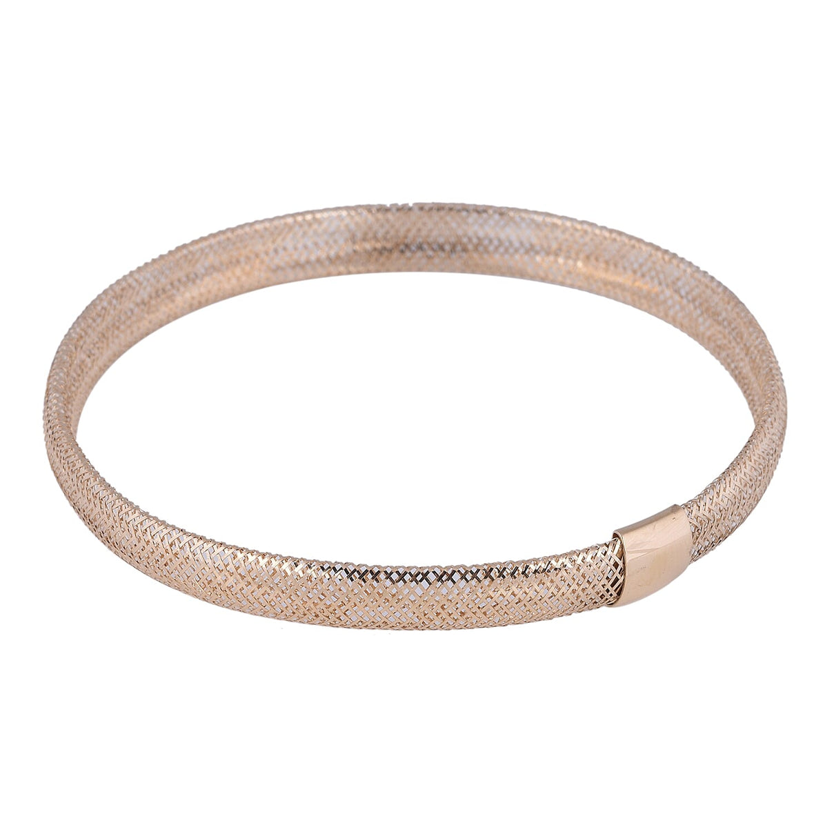 Italian Made ILIANA Stretchable Bangle Size 7 in 18K Yellow Gold 7277197 2