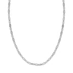 Italian Made Rhodium Overlay Sterling Silver Necklace (Size - 24)