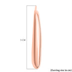 Italian Made - Rose Gold Overlay Sterling Silver Earrings (With Hook)