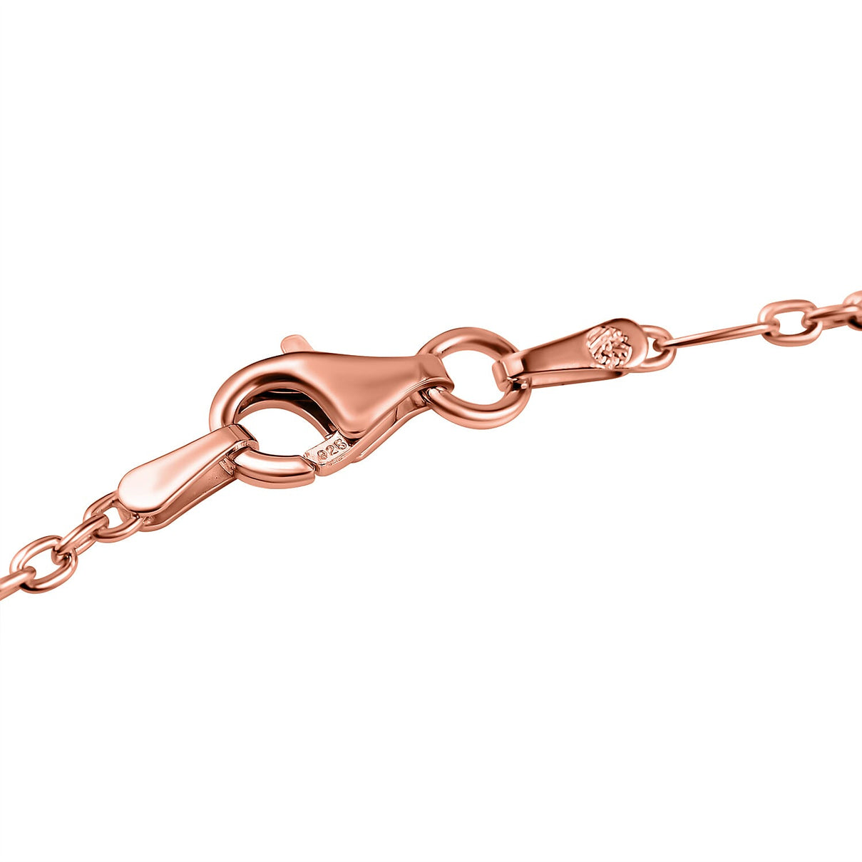 Italian Made - Rose Gold Overlay Sterling Silver Flat Rambo Chain (Size - 20) 7566735 3