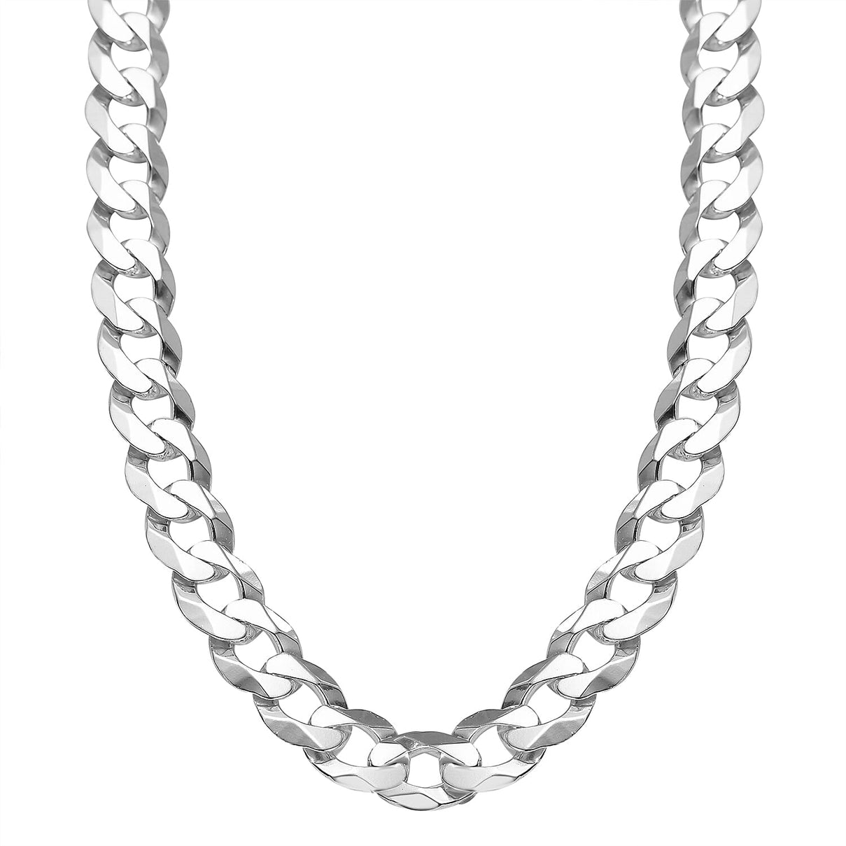 Italian Made Sterling Silver Curb Necklace (Size - 20), Silver Wt. 40.00 Gms 7636229 0
