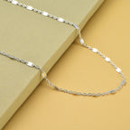 Italian Made - Sterling Silver Flat Rambo Chain (Size - 20)