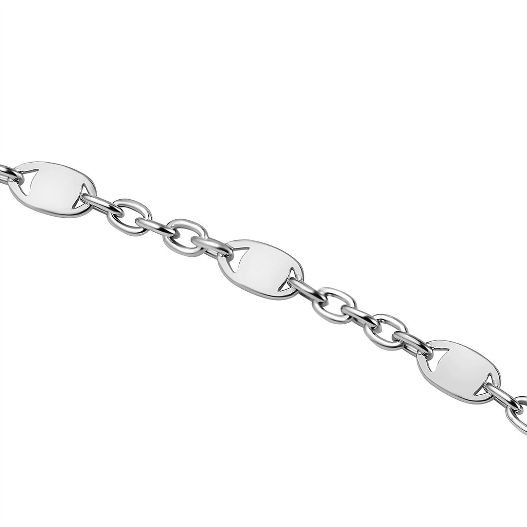 Italian Made - Sterling Silver Flat Rambo Chain (Size - 20)