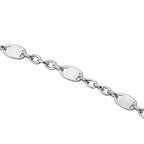 Italian Made - Sterling Silver Flat Rambo Chain (Size - 20)