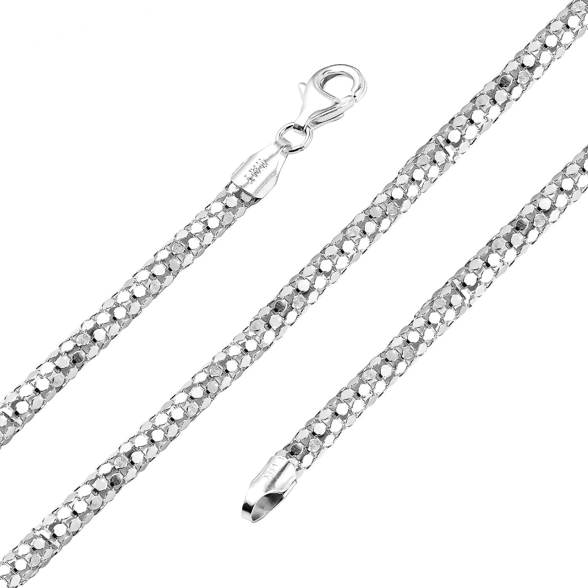 Italian Made- Sterling Silver Popcorn Necklace (Size - 30), Silver Wt. 23.10 Gms 7385761 2