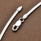 Italian Made - Sterling Silver Snake Necklace (Size - 20), Silver Wt. 11.32 Gms