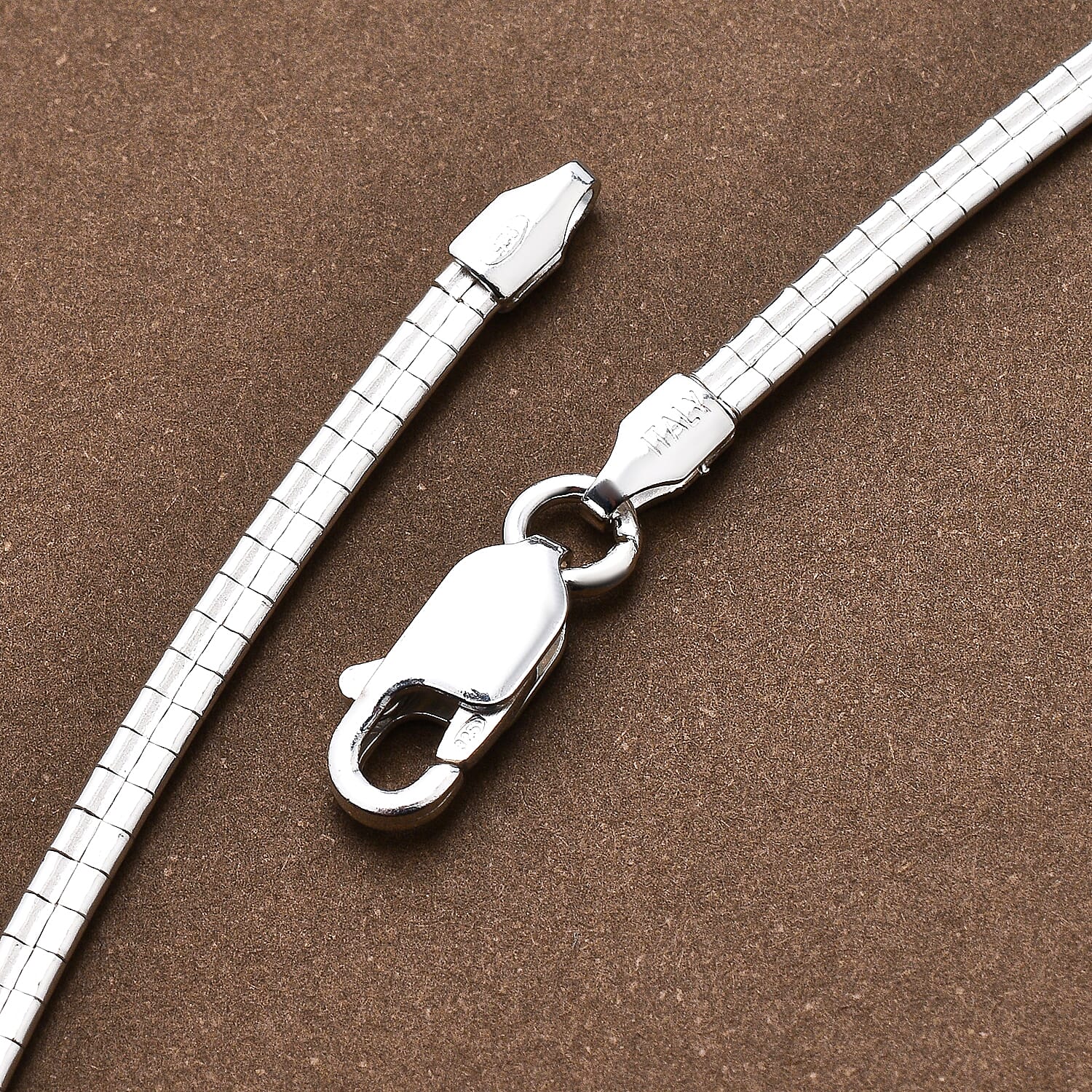 Italian Made - Sterling Silver Snake Necklace (Size - 20), Silver Wt. 11.32 Gms 8895885 1