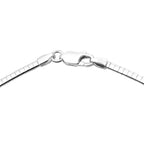 Italian Made - Sterling Silver Snake Necklace (Size - 20), Silver Wt. 11.32 Gms