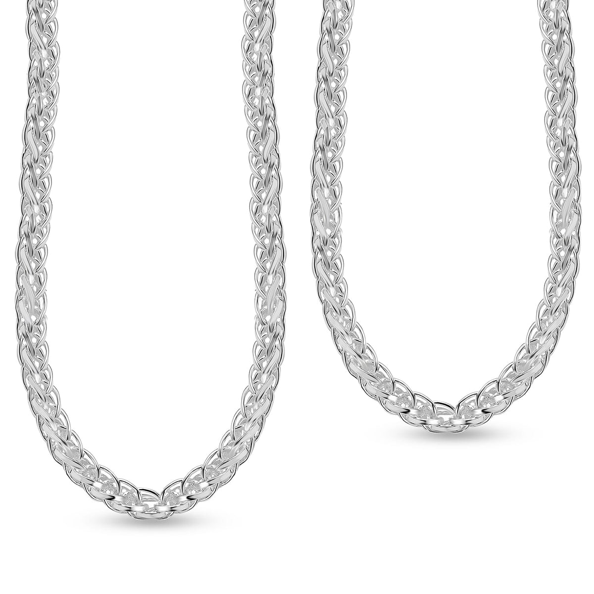 JCK Vegas - Sterling Silver Spiga Necklace (Size - 22), Silver Wt. 32.50 Gms 1 Troy Ounce 7566724 0