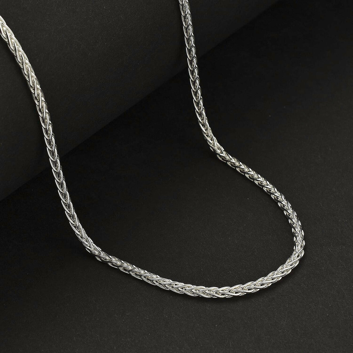 JCK Vegas Preview Deal - Sterling Silver Spiga Necklace (Size - 24), Silver Wt. 15.30 Gms 7729695 1