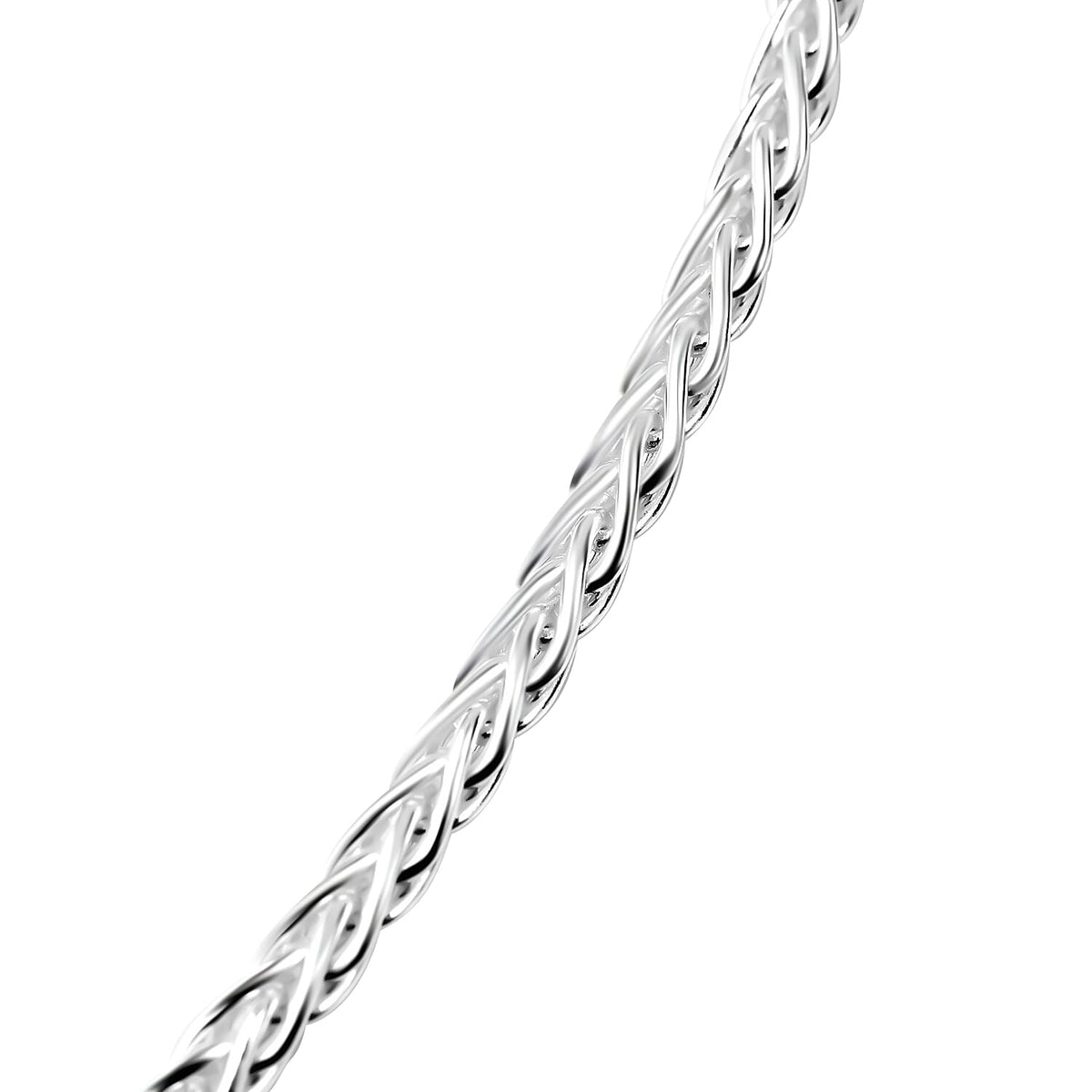 JCK Vegas Preview Deal - Sterling Silver Spiga Necklace (Size - 24), Silver Wt. 15.30 Gms 7729695 2