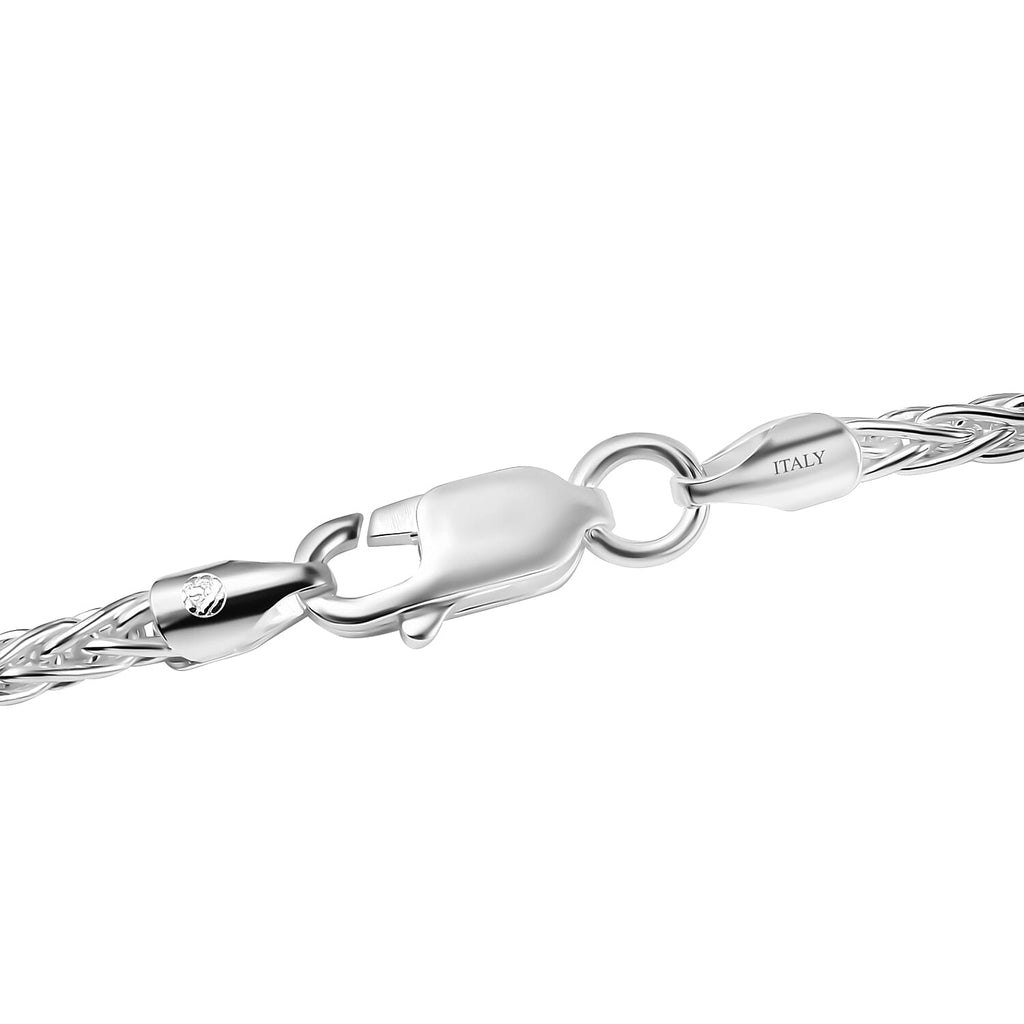 JCK Vegas Preview Deal - Sterling Silver Spiga Necklace (Size - 24), Silver Wt. 15.30 Gms