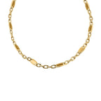 Italian Made - Yellow Gold Overlay Sterling Silver Flat Rambo Chain (Size - 20)