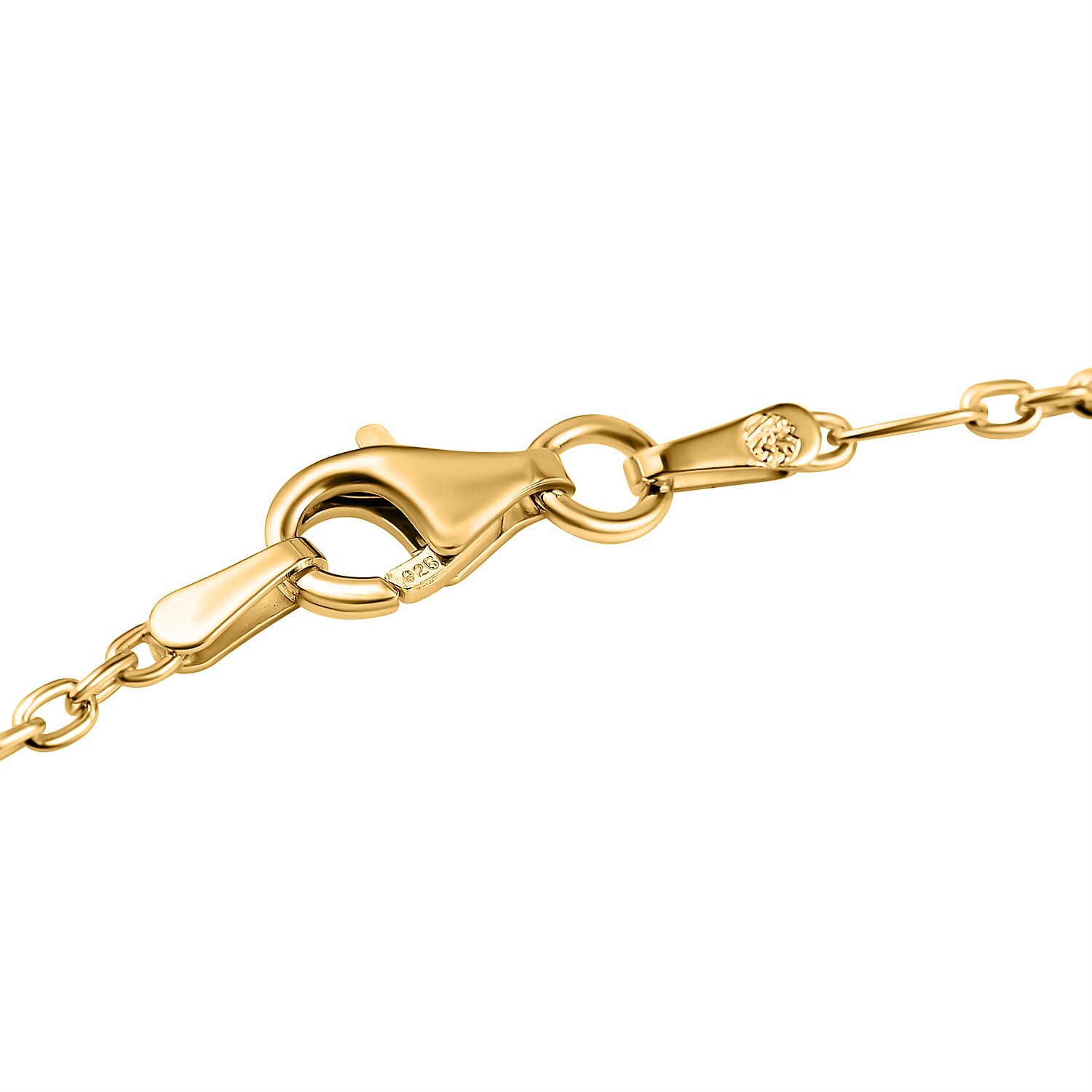 Italian Made - Yellow Gold Overlay Sterling Silver Flat Rambo Chain (Size - 20) 7566733 3