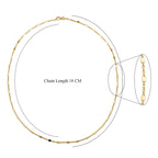 Italian Made - Yellow Gold Overlay Sterling Silver Flat Rambo Chain (Size - 20)