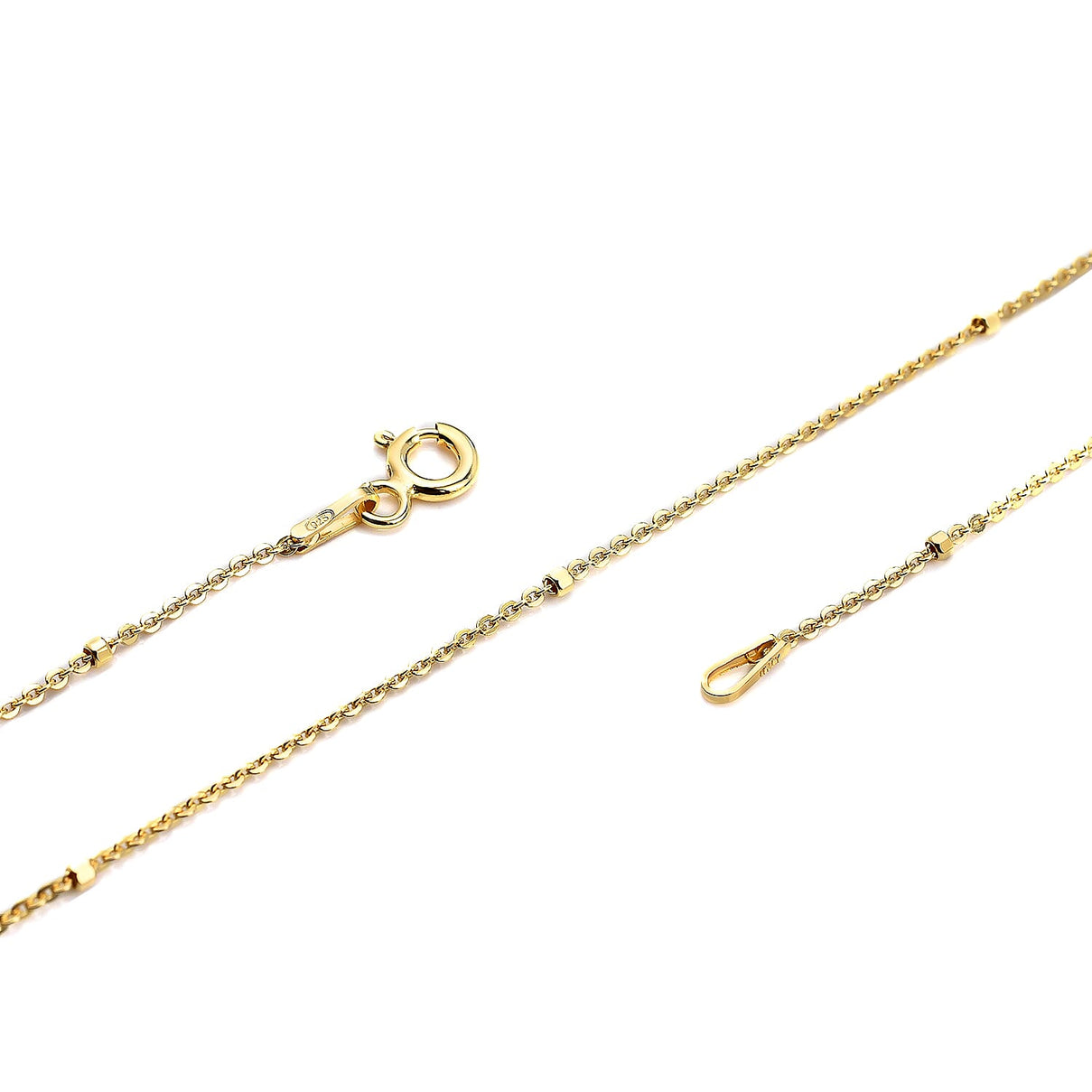 Italian Made Yellow Gold Sterling Silver Chain (Size - 20) 7148754 2