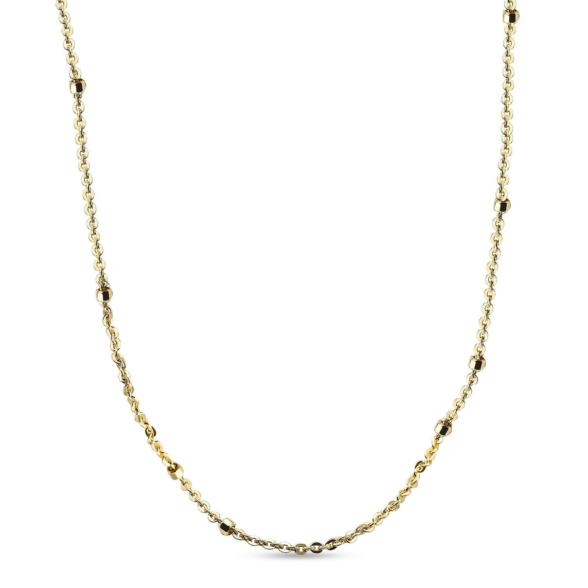 Italian Made Yellow Gold Sterling Silver Chain (Size - 20) 7148754 3