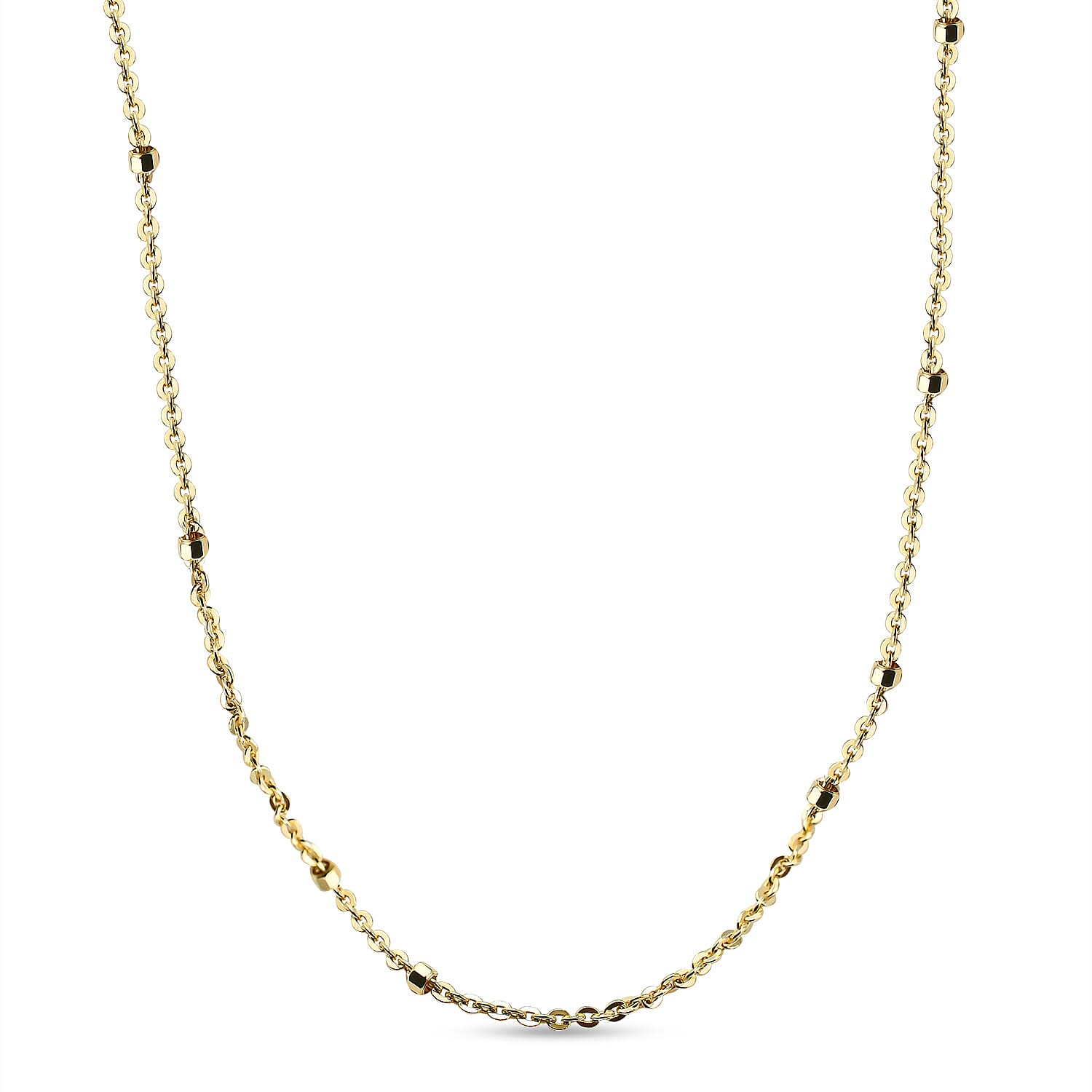 Italian Made Yellow Gold Sterling Silver Chain (Size - 20) 7148754 3