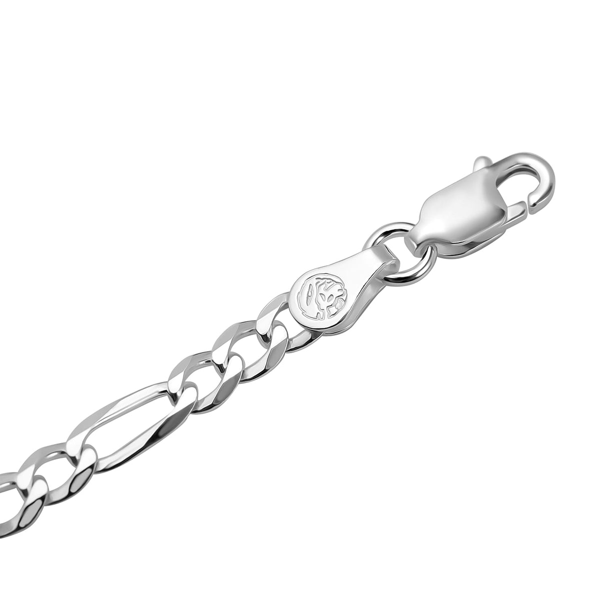 Italian Mega Close Out Deal - Sterling Silver Figaro Bracelet (Size - 7.5) 7969491 2