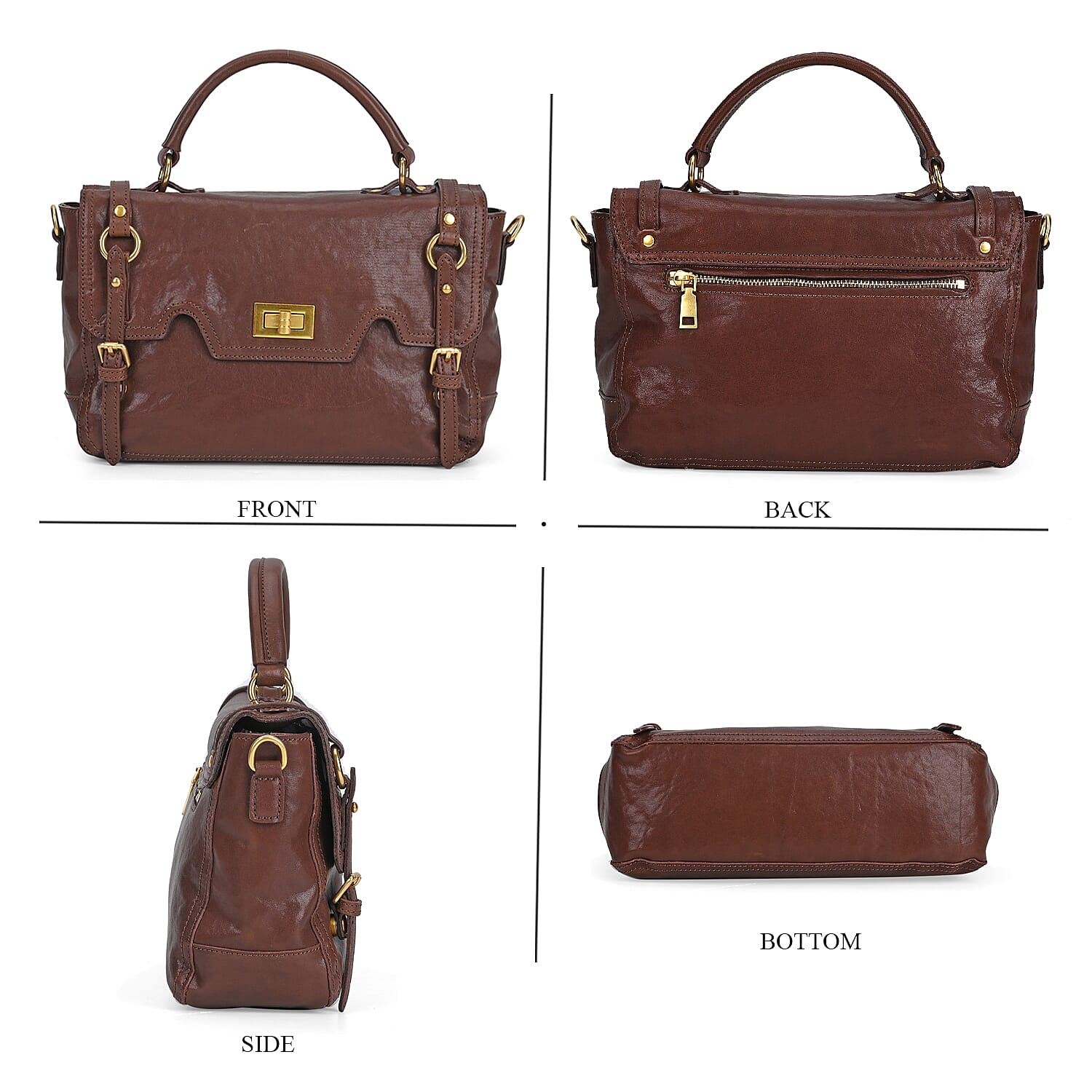 Italy Retro Noble Collection Genuine Leather Crossbody Bag 7856697 6