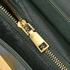 Vintage Boutique Collection - Genuine Leather Crossbody Bag - Green
