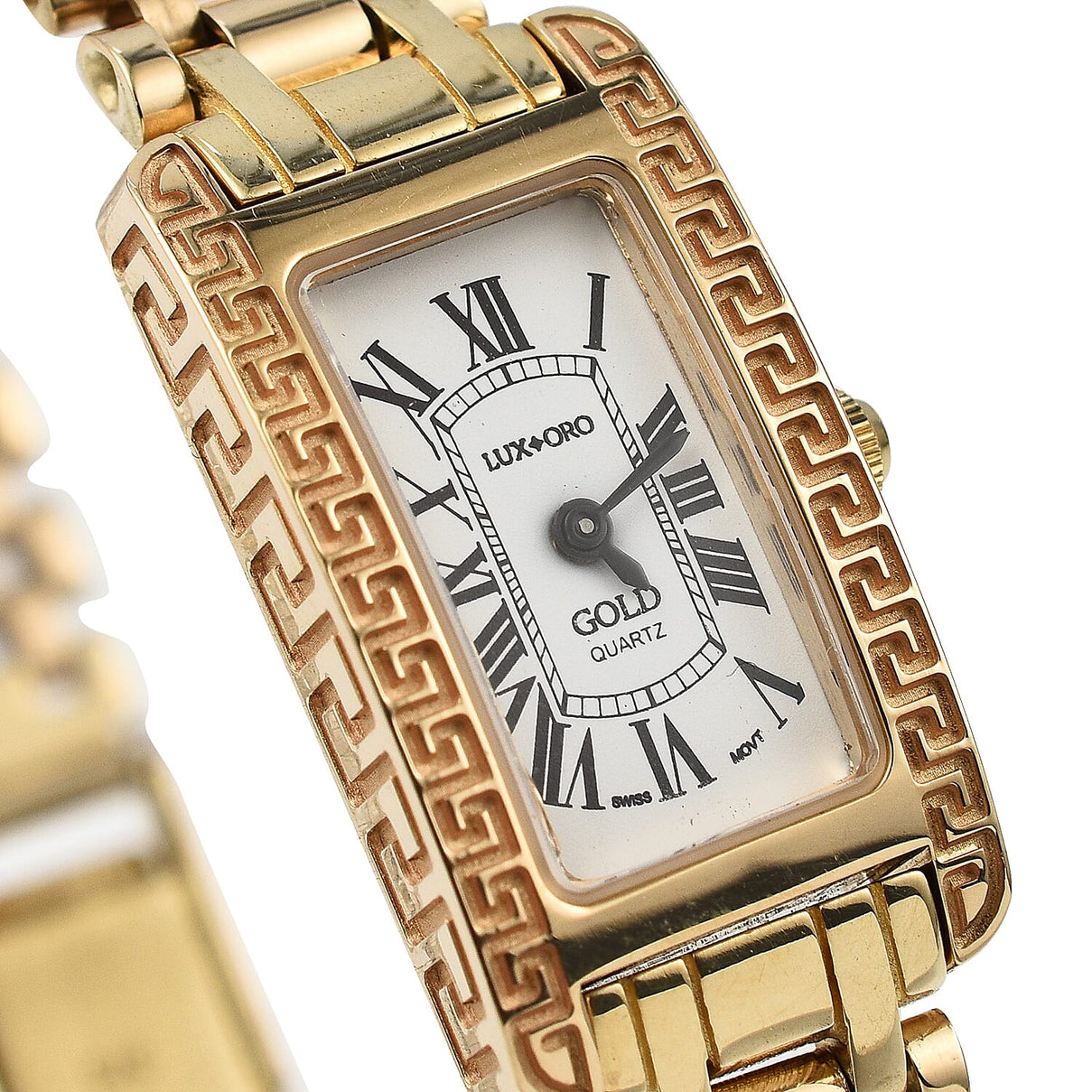 LUXORO - 9K Yellow Gold Swiss Movement Watch with Sapphire Glass 7891403 6