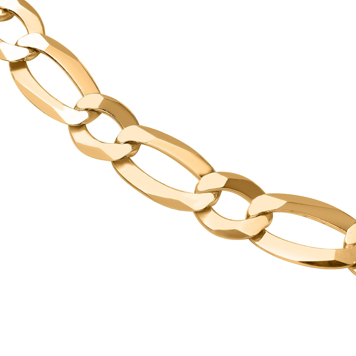 Vicenza Closeout - Italian Made Gold Overlay Sterling Silver Figaro Necklace (Size - 20), Silver Wt. 31.00 Gms 7148732 2