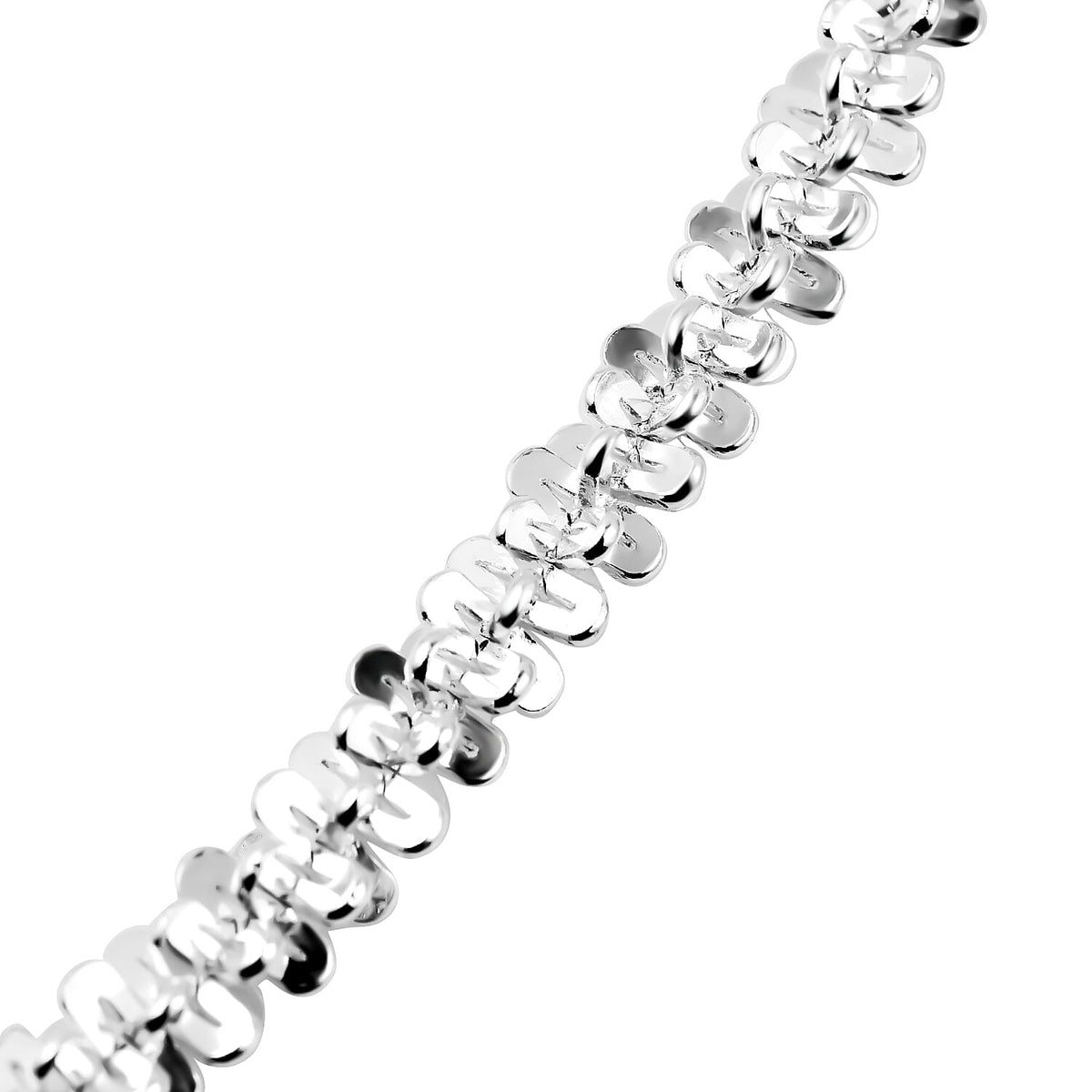Vicenza Closeout- Italian Made Sterling Silver Diamond Cut Necklace (Size - 20), Silver Wt. 32.50 Gms 7148715 2