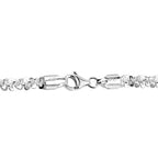 Vicenza Closeout- Italian Made Sterling Silver Diamond Cut Necklace (Size - 20), Silver Wt. 32.50 Gms