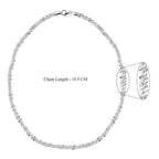 Vicenza Closeout- Italian Made Sterling Silver Diamond Cut Necklace (Size - 20), Silver Wt. 32.50 Gms