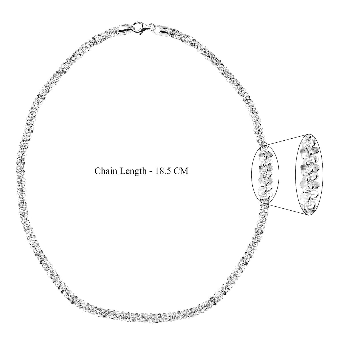 Vicenza Closeout- Italian Made Sterling Silver Diamond Cut Necklace (Size - 20), Silver Wt. 32.50 Gms 7148715 4