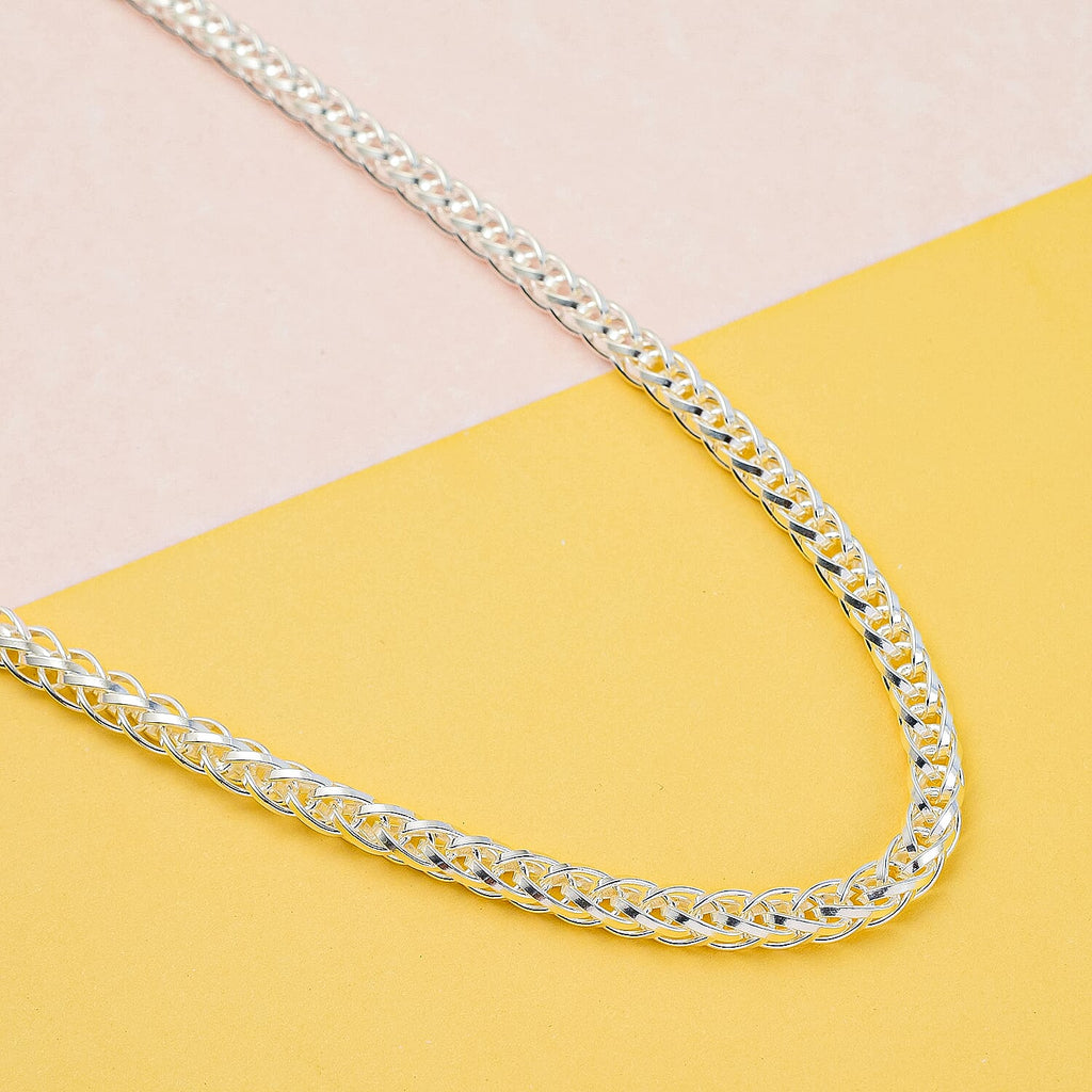 JCK Vegas Close Out- Italian Made Sterling Silver Franco Necklace (Size - 30) with Lobster Clasp, Silver Wt. 52.10 Gms