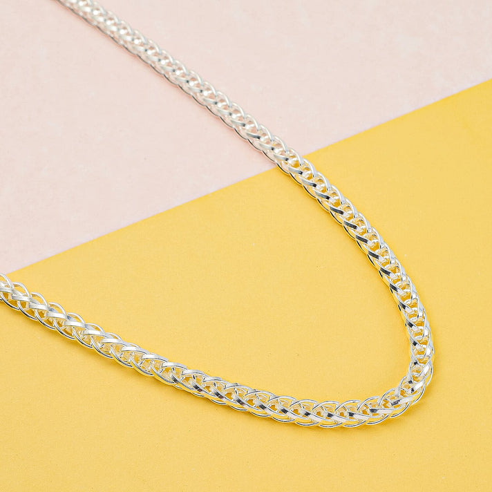 JCK Vegas Close Out- Italian Made Sterling Silver Franco Necklace (Size - 30) with Lobster Clasp, Silver Wt. 52.10 Gms 7148764 2