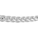 JCK Vegas Close Out- Italian Made Sterling Silver Franco Necklace (Size - 30) with Lobster Clasp, Silver Wt. 52.10 Gms