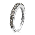 JCK Vegas Close Out  - 10K White Gold Natural Diamond (G-H) Ring 1.00 Ct (Resizable Size M to R)