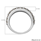 JCK Vegas Close Out  - 10K White Gold Natural Diamond (G-H) Ring 1.00 Ct (Resizable Size M to R)