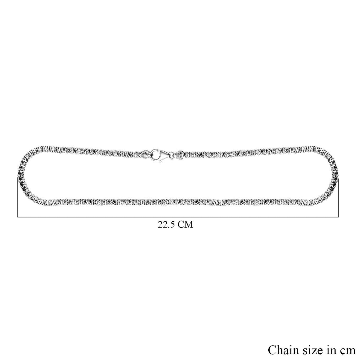 JCK Vegas Close Out Deal - Sterling Silver Diamond-Cut Rock Necklace (Size - 20), Silver Wt. 23.9 Gms 7740184 6