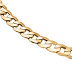 JCK Vegas Closeout - 9K Yellow Gold Curb Necklace (Size - 24),  Gold Wt. 18.4 Gms