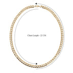 JCK Vegas Closeout - 9K Yellow Gold Curb Necklace (Size - 24),  Gold Wt. 18.4 Gms