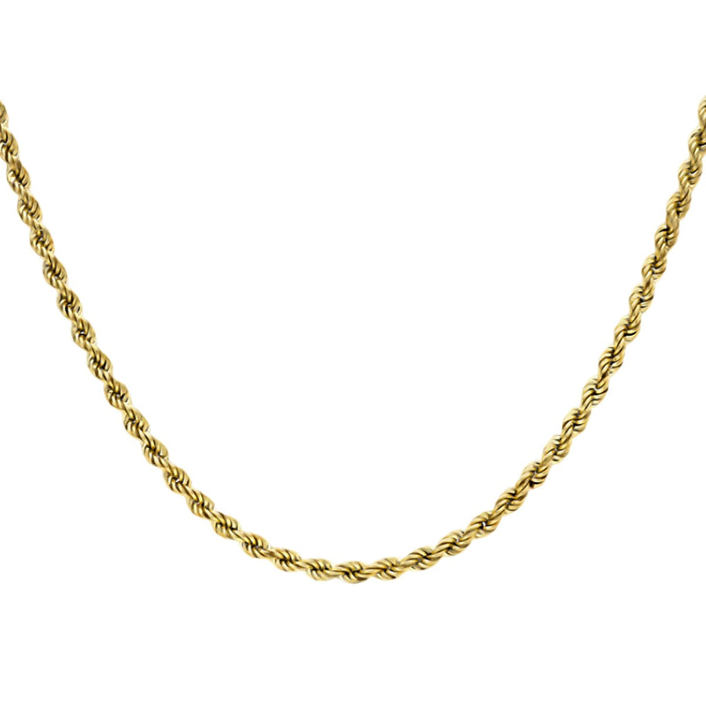 JCK Vegas Closeout - 9K Yellow Gold Rope Chain (Size - 24),  Gold Wt. 12.00  Gms