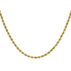 JCK Vegas Closeout - 9K Yellow Gold Rope Chain (Size - 24),  Gold Wt. 12.00  Gms