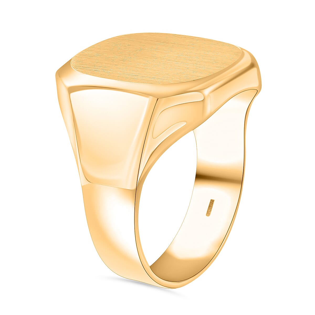 JCK Vegas Closeout - 9k Yellow Gold Chunky Square Signet Ring 7891882 2