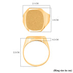 JCK Vegas Closeout - 9k Yellow Gold Chunky Square Signet Ring