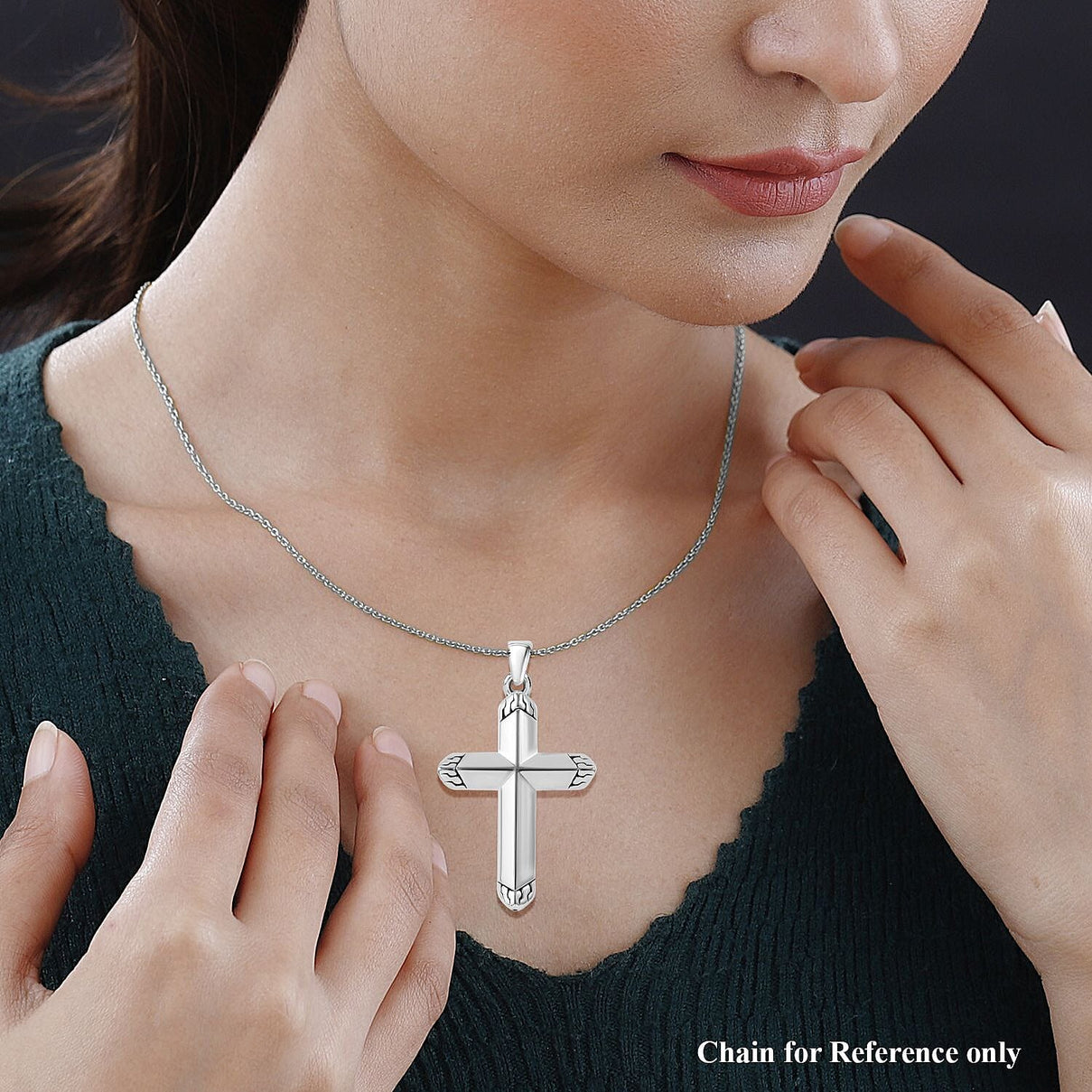 JCK Vegas Closeout - Sterling Silver Cross Pendant 7801360 1