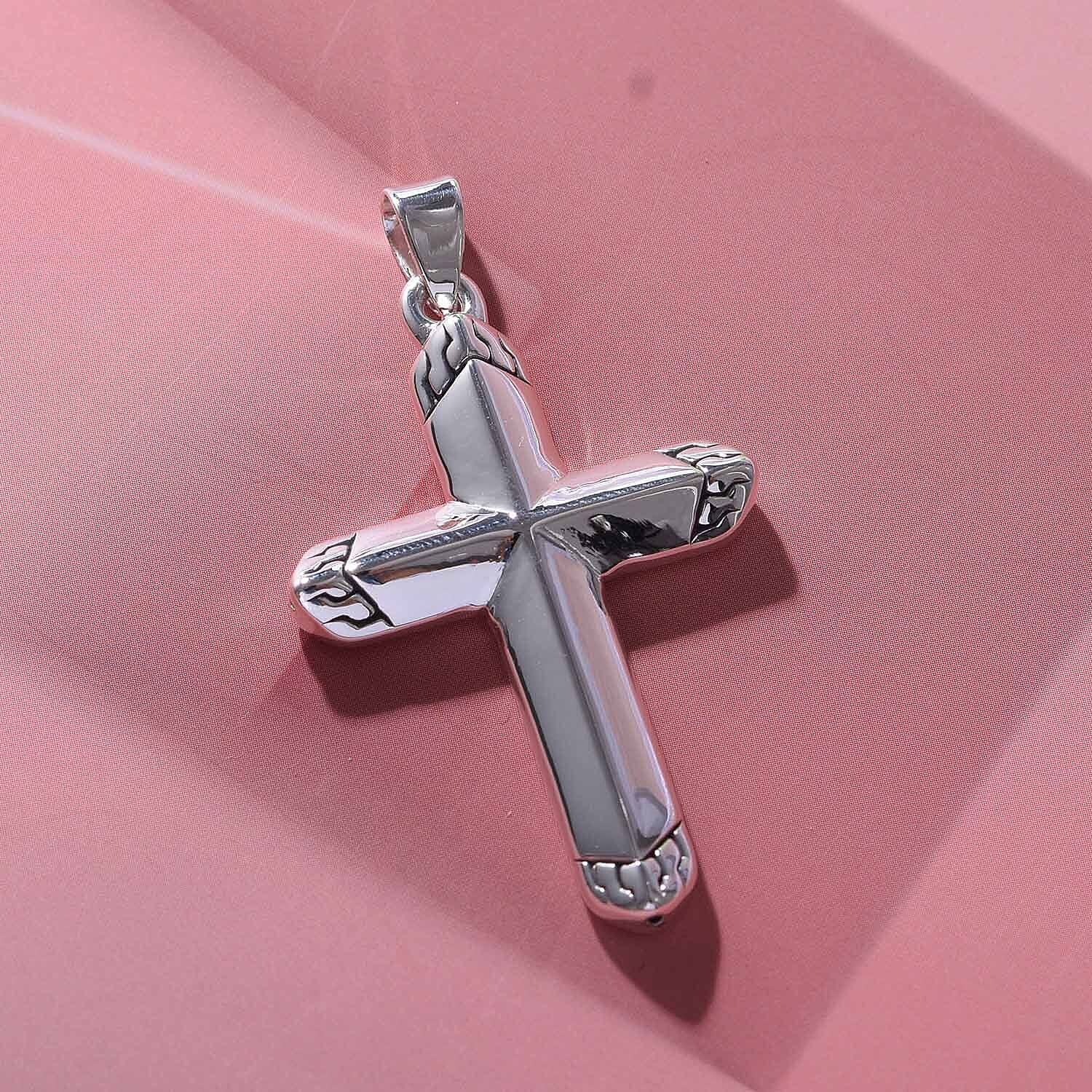 JCK Vegas Closeout - Sterling Silver Cross Pendant 7801360 2