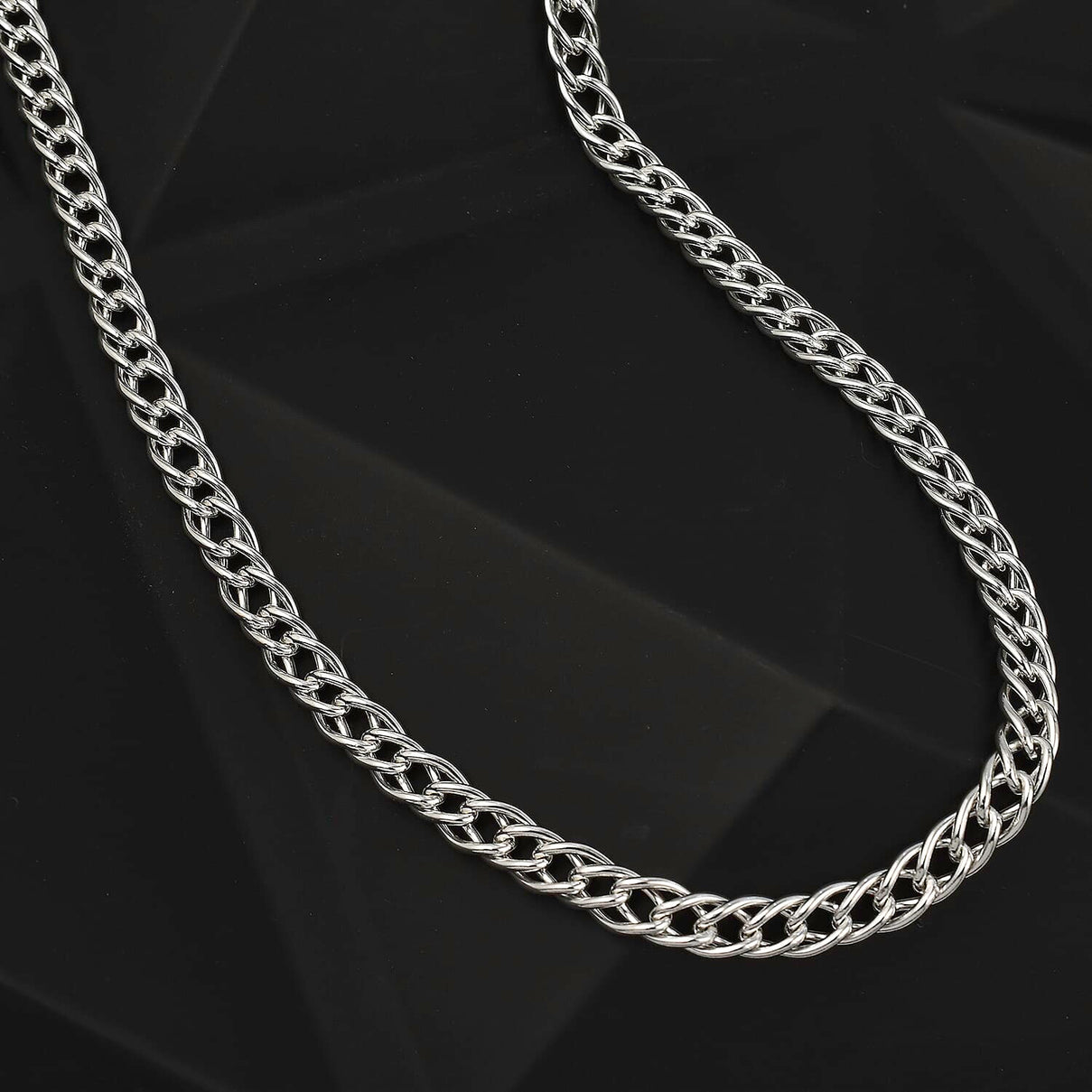 JCK Vegas Closeout - Sterling Silver Double Curb Necklace (Size - 20) 7740213 1