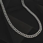 JCK Vegas Closeout - Sterling Silver Double Curb Necklace (Size - 20)