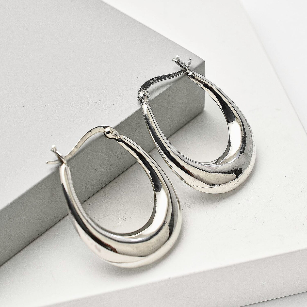 JCK Vegas Closeout - Sterling Silver Hoop Earrings, 7815164 1