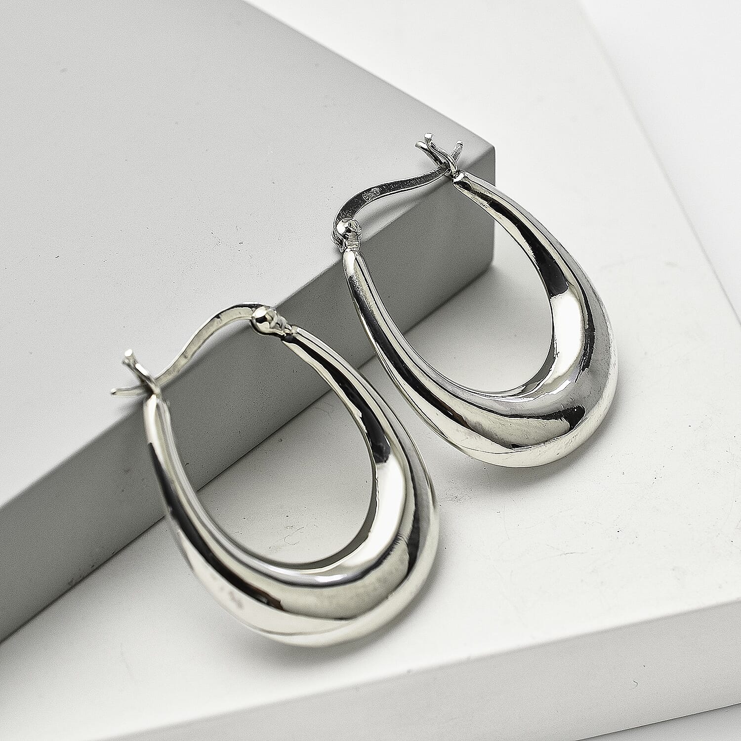 JCK Vegas Closeout - Sterling Silver Hoop Earrings, 7815164 1